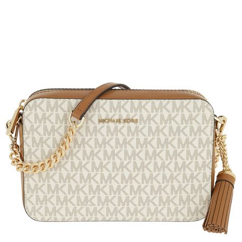 michael kors camera bag beige|michael kors camera crossbody.